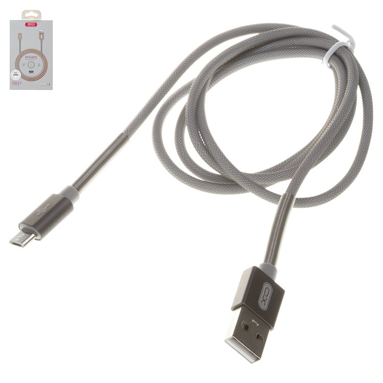 Кабель usb тип a b серый l 3м