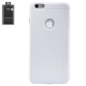 Чехол Nillkin Super Frosted Shield для iPhone 6 Plus, iPhone 6S Plus, белый, с подставкой, с отверстием под логотип, матовый, пластик, #6956473202721