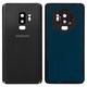 Задняя панель корпуса для Samsung G965F Galaxy S9 Plus, черная, со стеклом камеры, полная, Original (PRC), midnight black