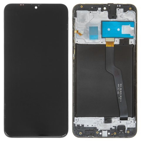 Дисплей для Samsung A105 Galaxy A10, чорний, з рамкою, Original PRC 