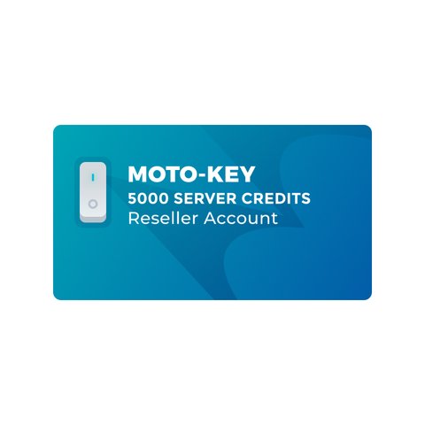 5000 серверних кредитів Moto Key для акаунту реселера