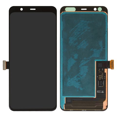 Дисплей для Google Pixel 4 XL, черный, без рамки, Оригинал переклеено стекло 