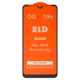 Захисне скло для Xiaomi Redmi Note 8 Pro, сумісне з чохлом, Full Glue, (без упаковки), чорний, M1906G7I, M1906G7G