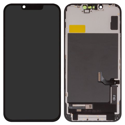 Дисплей для iPhone 14, черный, с рамкой, Copy, TFT , ZY, LTPS FHD