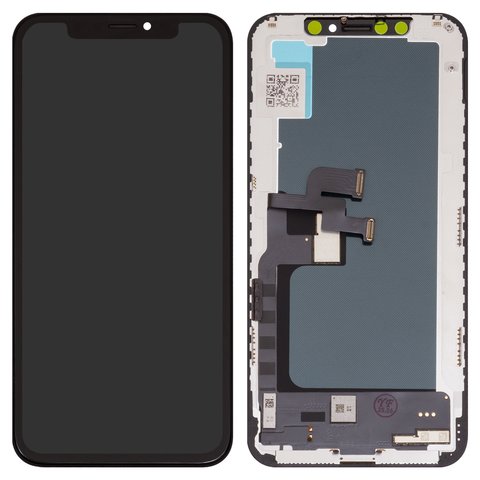 Дисплей для iPhone XS, черный, с рамкой, Copy, TFT , ZY, LTPS HD+