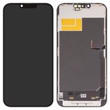 Дисплей для iPhone 13 Pro Max, черный, с рамкой, High Copy, без ошибки, (OLED), DD-OLED OEM soft, 120Hz, diagnosable