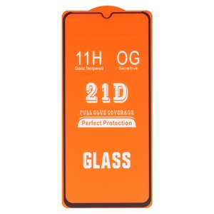 Защитное стекло для Realme 5, 6i, C21, C3, совместимо с чехлом, Full Glue, без упаковки , черный