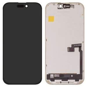 Дисплей для iPhone 16 Pro, чорний, з рамкою, без помилки, OLED  hard diagnosable, DD OLED