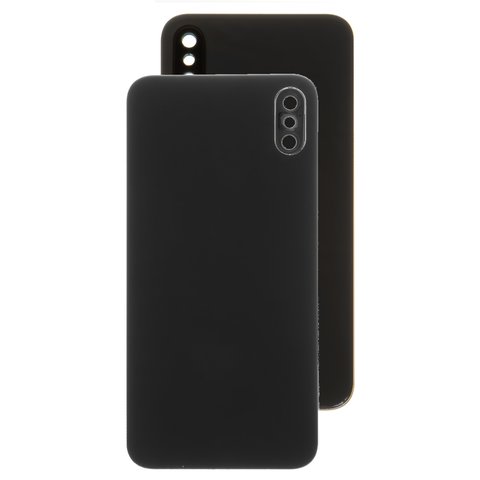 Panel trasero de carcasa puede usarse con iPhone XS, negra, con vidrio de cámara, small hole