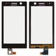 Touchscreen compatible with Sony ST25i Xperia U, (black)
