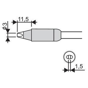 Soldering Iron Tip Goot RX 85HRT 3D