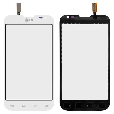 Touchscreen compatible with LG D325 Optimus L70 Dual SIM, white, 124*64mm  