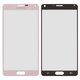Housing Glass compatible with Samsung N910H Galaxy Note 4, (pink)