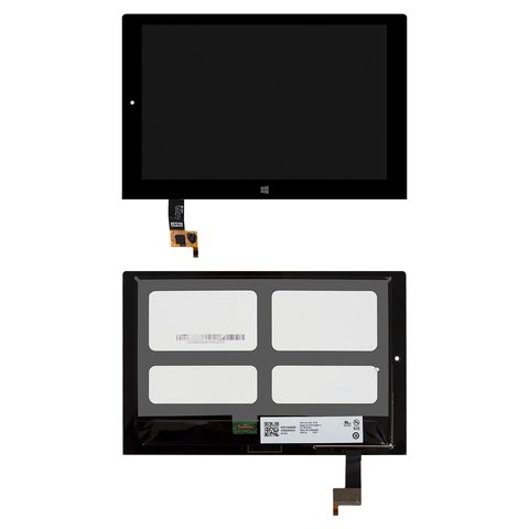 Pantalla LCD puede usarse con Lenovo Yoga Tablet 2 1051 LTE, negro, sin marco