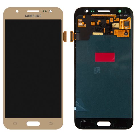 Pantalla LCD puede usarse con Samsung J500 Galaxy J5, dorado, sin marco, Original PRC , original glass