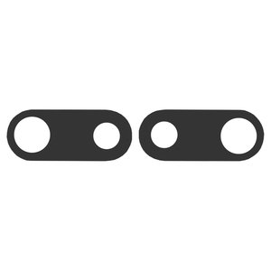 Camera Lens compatible with iPhone 7 Plus, iPhone 8 Plus, without frame 