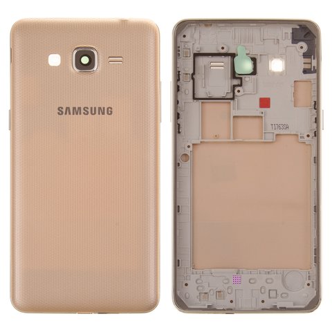 Housing compatible with Samsung G532 Galaxy J2 Prime, golden 