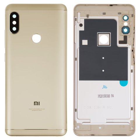 Housing Back Cover compatible with Xiaomi Redmi Note 5, Redmi Note 5 Pro, golden 