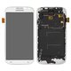 LCD compatible with Samsung I9500 Galaxy S4, (white, with light adjustable, with frame, Copy, (TFT))