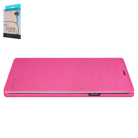 Чехол Nillkin Sparkle laser case для Samsung N960 Galaxy Note 9, розовый, книжка, пластик, PU кожа, #6902048160903