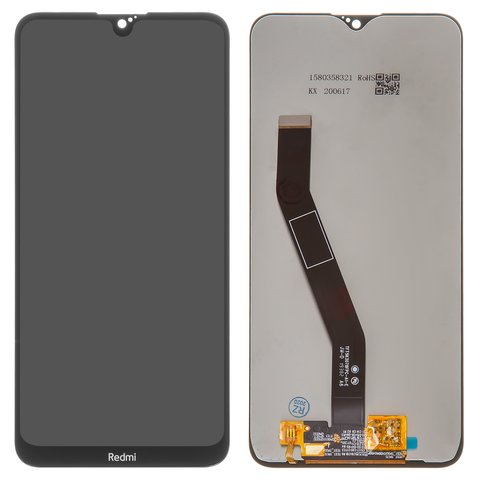 LCD compatible with Xiaomi Redmi 8, Redmi 8A, black, Logo Redmi, without frame, High Copy, M1908C3IC, MZB8255IN, M1908C3IG, M1908C3IH, MZB8458IN, M1908C3KG, M1908C3KH 