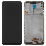Pantalla LCD puede usarse con Samsung A217 Galaxy A21s, negro, con marco, Original (PRC)
