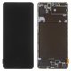 LCD compatible with Samsung A715 Galaxy A71, (black, with frame, Original, service pack) #GH82-22152A/GH82-22248A