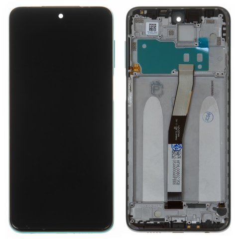 LCD compatible with Xiaomi Redmi Note 9 Pro, Redmi Note 9S, green, with frame, Original PRC , M2003J6B2G, M2003J6A1G 