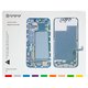Alfombrilla aislante puede usarse con Apple iPhone 13 mini, para organizar tornillos, magnético