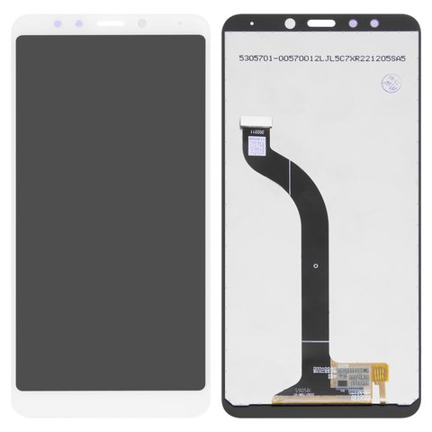 LCD compatible with Xiaomi Redmi 5, white, without frame, Copy, MDG1, MDI1 