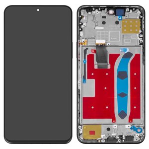 Pantalla LCD puede usarse con Huawei Honor X8, negro, con marco, original vidrio reemplazado , TFY LX1 TFY LX2 TFY LX3