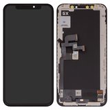 Дисплей для iPhone XS, черный, с рамкой, HC, (AMOLED), GX OEM soft