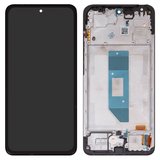 LCD compatible with Xiaomi Redmi Note 14 4G, (black, with frame, Original (PRC), 161.5mm, 24117RN76E, EU version)