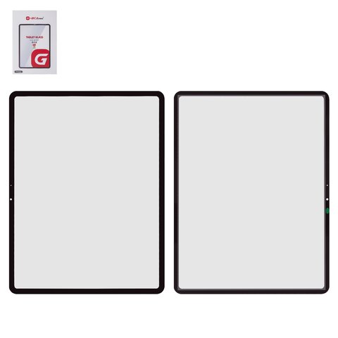 Housing Glass G+OCA PRO compatible with iPad Air 13 2024, iPad Air 13 2025, with OCA film, black 