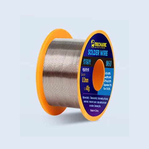 Estaño Mechanic M60, Sn 60% , Pb 40%, flux 1 3%, 0.3 mm, 40 g