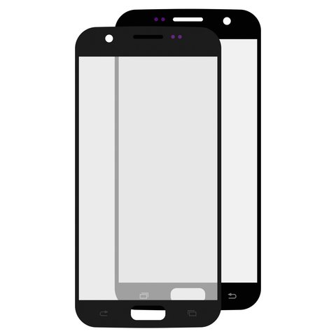 Housing Glass compatible with Samsung G930F Galaxy S7, Original PRC , 2.5D, black 