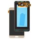 LCD compatible with Samsung J710 Galaxy J7 (2016), (golden, without frame, original (change glass) )