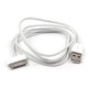 USB Cable, (USB type-A, 30 pin for Apple, white)