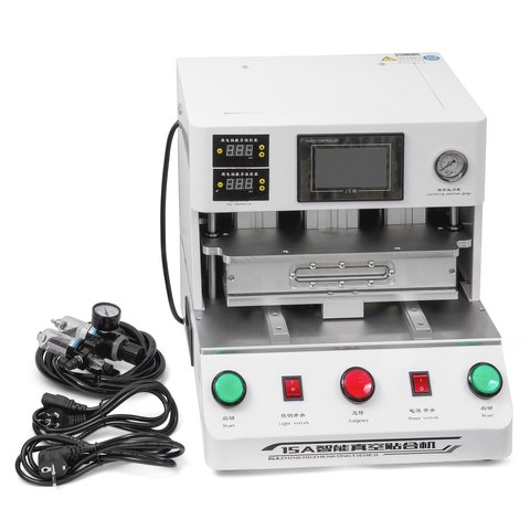 LCD Module Gluing Machine YD 118, vacuum, for LCDs up to11", with vacuum pump 