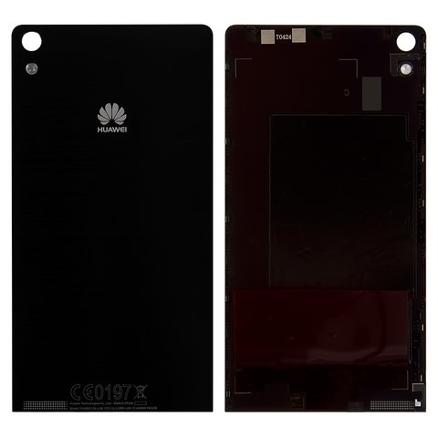 Housing Back Cover compatible with Huawei Ascend P6 U06, black 
