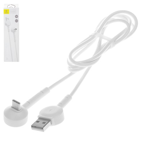 Charging Cable Baseus Maruko Video, USB type A, USB type C, 100 cm, 2.1 A, white  #CATQX 02