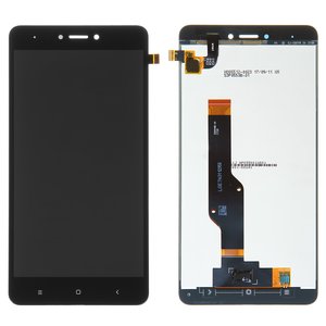 LCD compatible with Xiaomi Redmi Note 4X, black, without frame, High Copy 