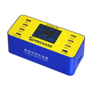 Mains Charger Mechanic iCharge 8P, 60 W, Quick Charge, Power Delivery PD , 8 ports 