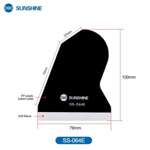 Spudger Sunshine SS 064E, for film gluing, 79 mm, plastic, black 