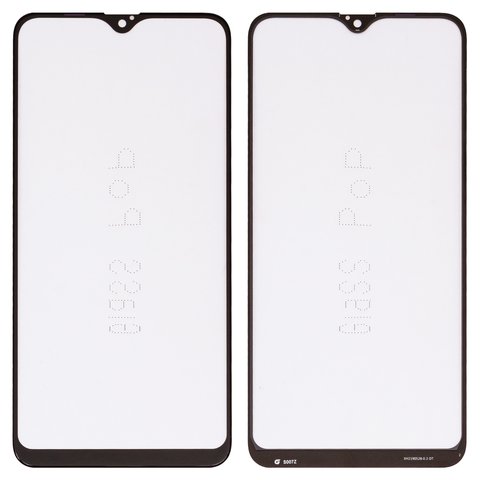 Housing Glass G+OCA PRO compatible with Samsung A105 Galaxy A10, with OCA film, black 