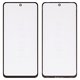 Housing Glass G+OCA PRO compatible with Xiaomi Redmi Note 9 Pro, Redmi Note 9S, (with OCA film, black)