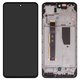 LCD compatible with Motorola Moto G84, (black, with frame, Original (PRC), XT2347)