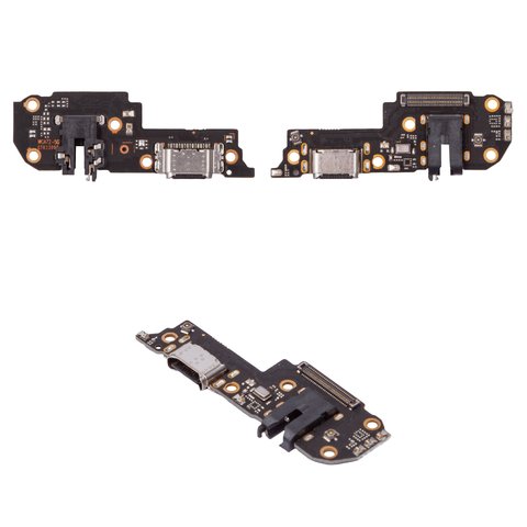 Flat Cable compatible with Oppo A53 5G, A72 5G, headphone connector, charge connector, with microphone, Copy, charging board