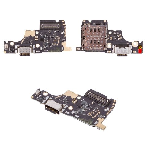 Flat Cable compatible with Xiaomi Poco M7 Pro 5G , Redmi Note 14 5G, charge connector, with components, High Copy, charging board 