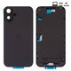 Housing compatible with iPhone 16 Plus, (black, with SIM card holders, with side buttons, Original (PRC), EU version)